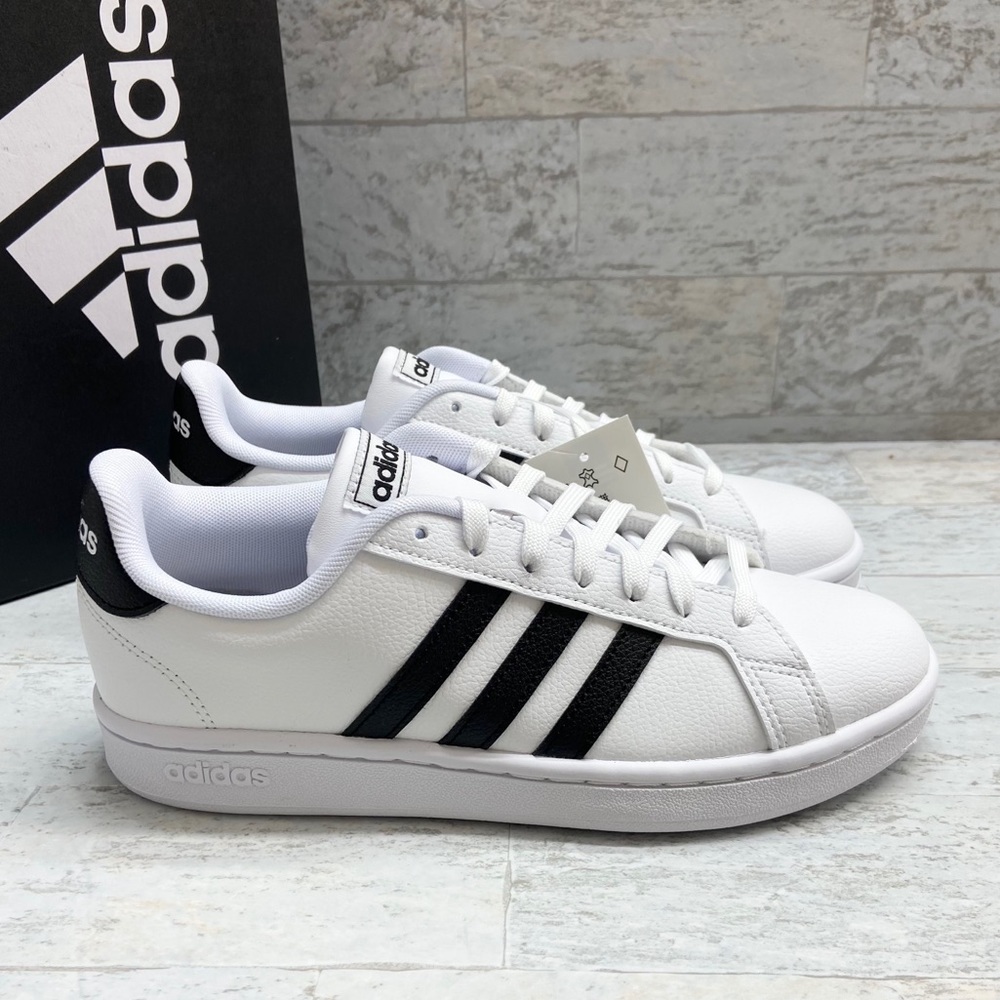 Adidas Grand Court white & black sneakers